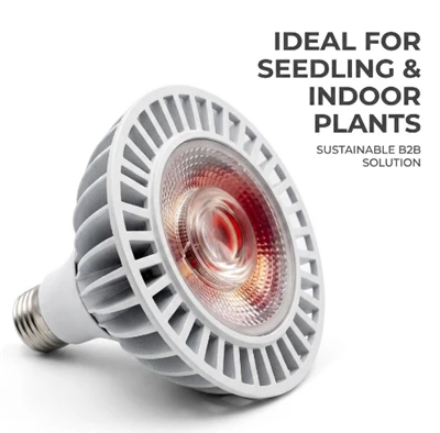 PAR38 COB LED Plant Grow Light Bulb E26 Base Full Spectrum Ra>97 40W